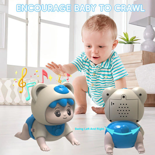 Cute Pet Climbing Baby