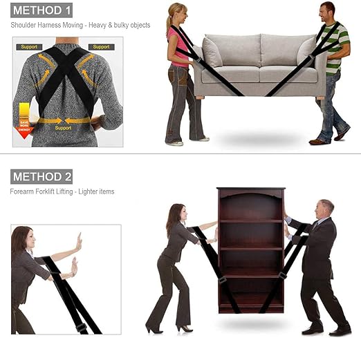 Ulifeme Lifting and Moving Straps  Heavy Duty Furniture and Appliance Moving Harness