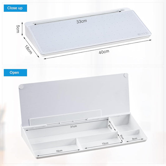 Glass White Board Desktop Memo Board – Dry Erase Tabletop Notepad for Home & Office