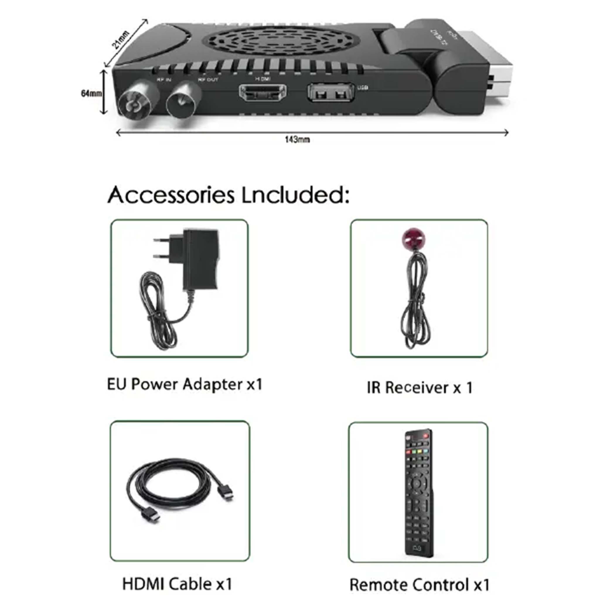 DVBT2 High Definition Digital Terrestrial Receiver