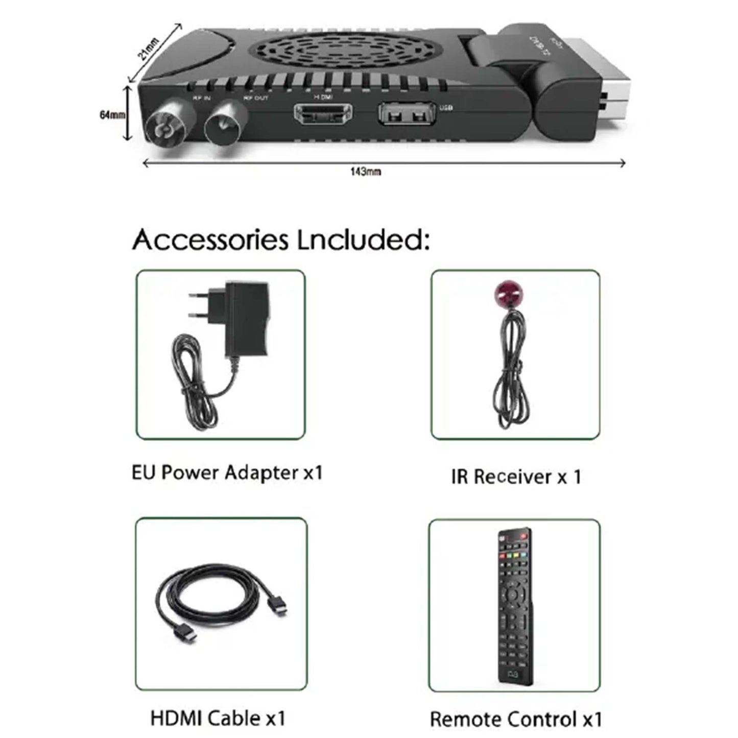 DVBT2 High Definition Digital Terrestrial Receiver