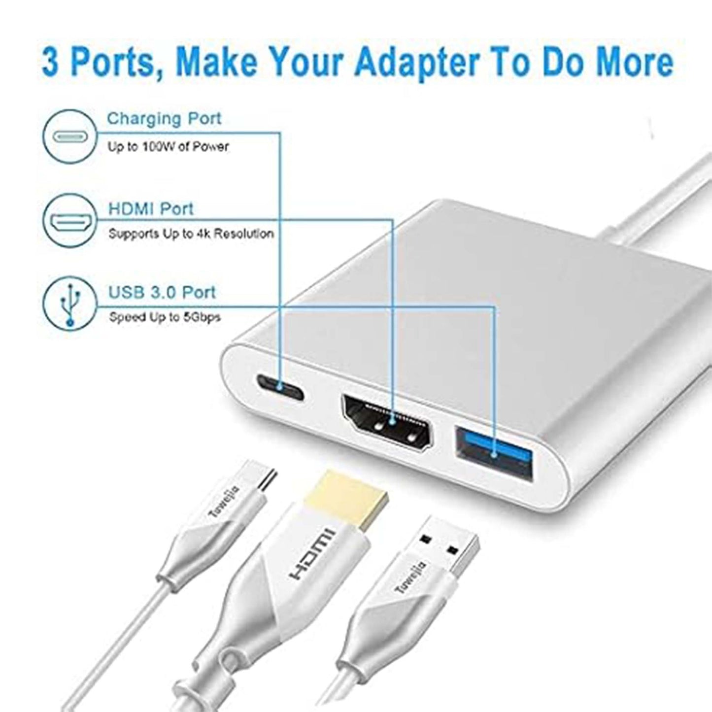 Multiport Adaptor USB3.1 C