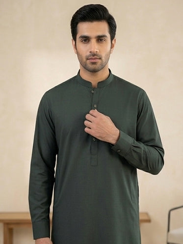 Elegant Green Shalwar Suit OS-1026