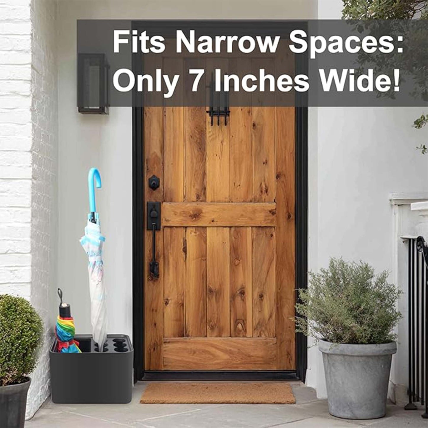 Umbrella Holder  Stand for Indoor and Outdoor Storage of Long and Foldable Umbrellas