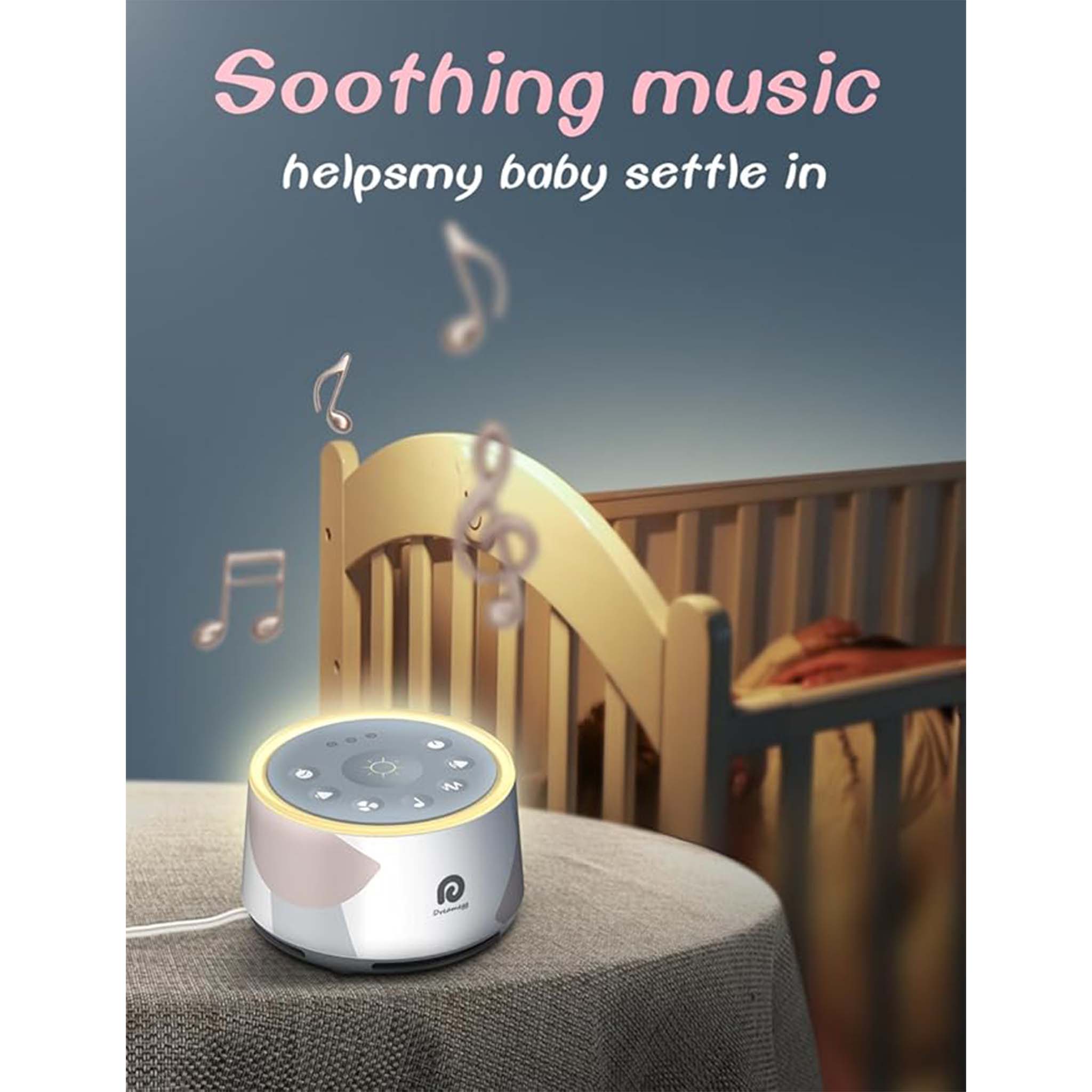 White Noise Machine  Sleep Sound Therapy Device with Relaxing Nature Sounds