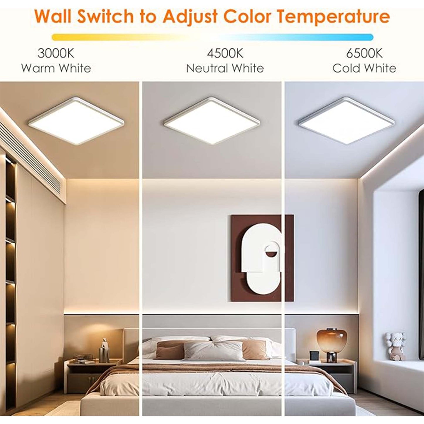 Ultra Slim LED Ceiling Light Modern Energy Saving Lamp for Home and Office