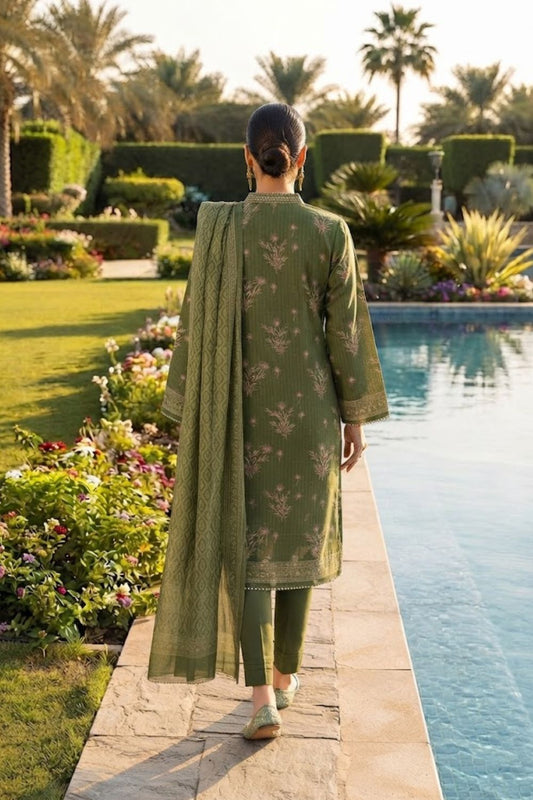 Mushtaq 3Pcs Unstitched Printed Lawn Aizal Collection Desgin - 1