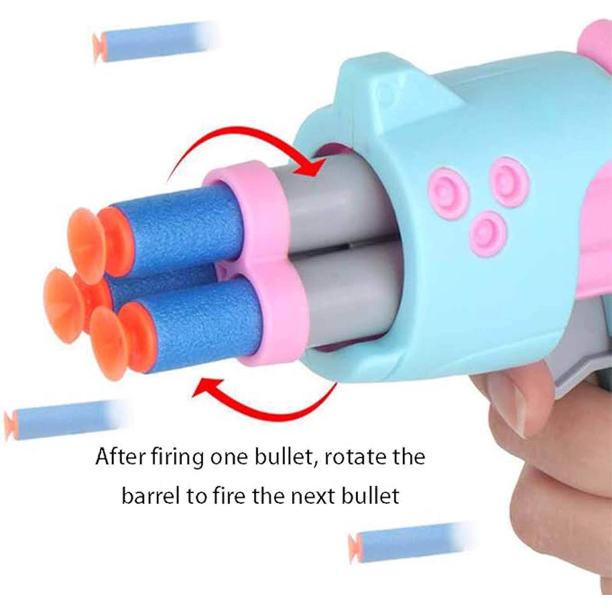 Kids Toy Gun with Bullets  Safe Soft Bullet Blaster for Outdoor Play