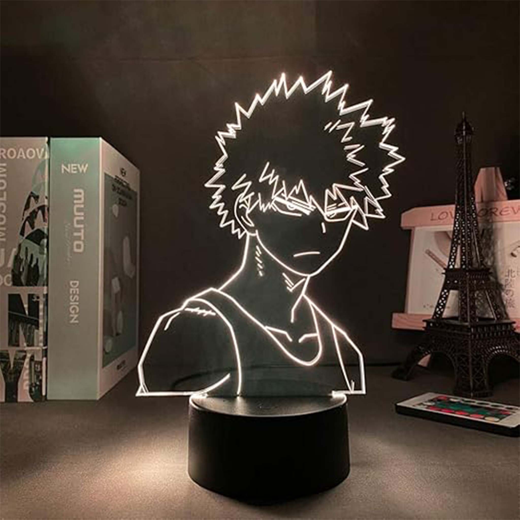Creative 3D Visualization Lamp – Kurosaki Ichigo Anime LED Night Light for Home & Gifts