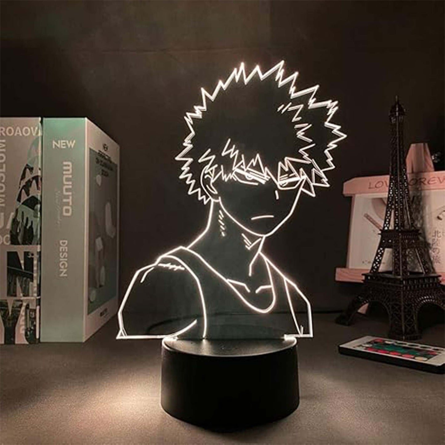 Creative 3D Visualization Lamp – Kurosaki Ichigo Anime LED Night Light for Home & Gifts