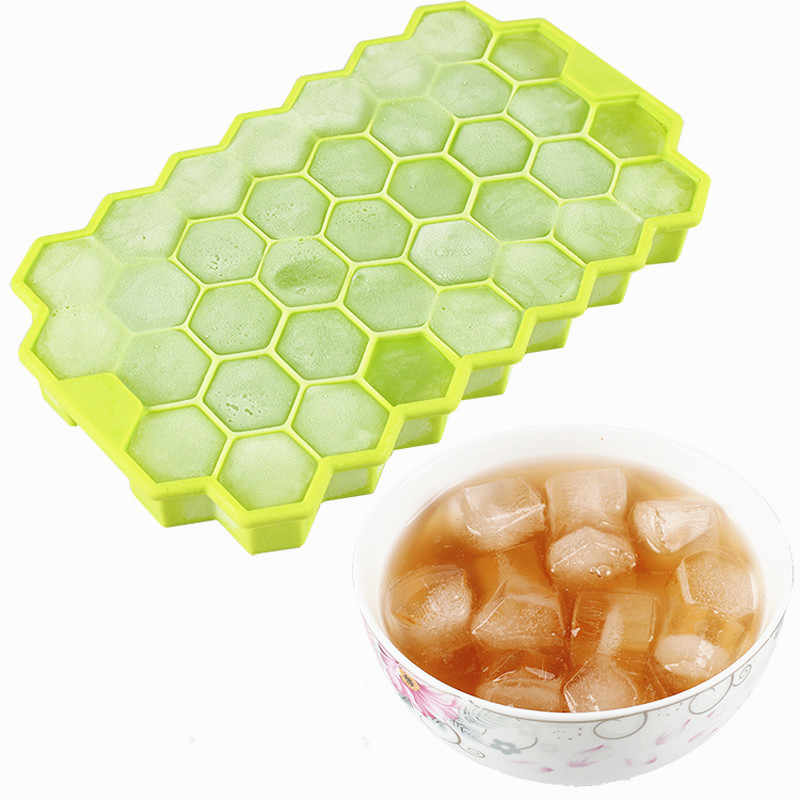 Silicone Ice Cube Mold  Reusable Freezer Tray