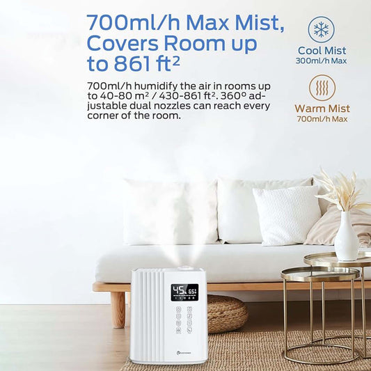 Cool and Warm Mist Ultrasonic Humidifier