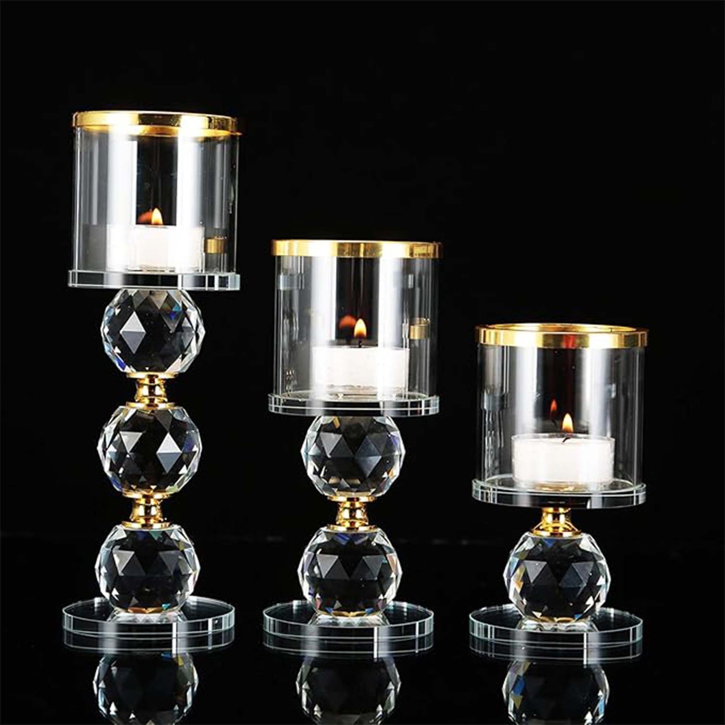 Clear Candlesticks – Elegant Decor for Weddings & Events