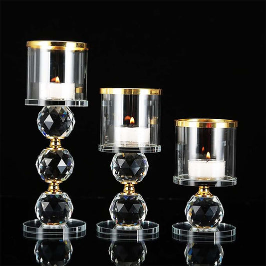 Clear Candlesticks – Elegant Decor for Weddings & Events