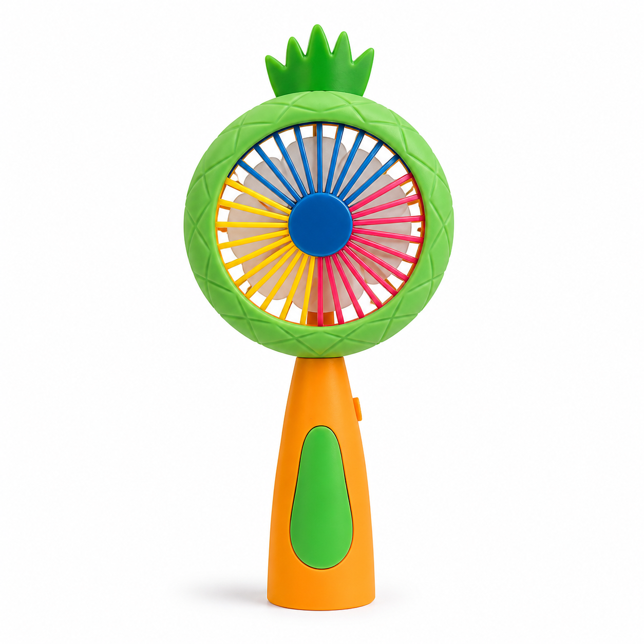Mini USB Rechargeable Fan with LED Light – Portable Cooling Fan - Random Color