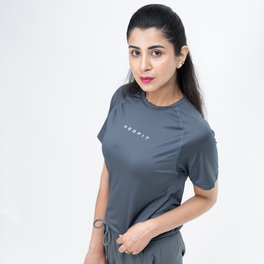 ACTIVE TEE - CHARCOAL