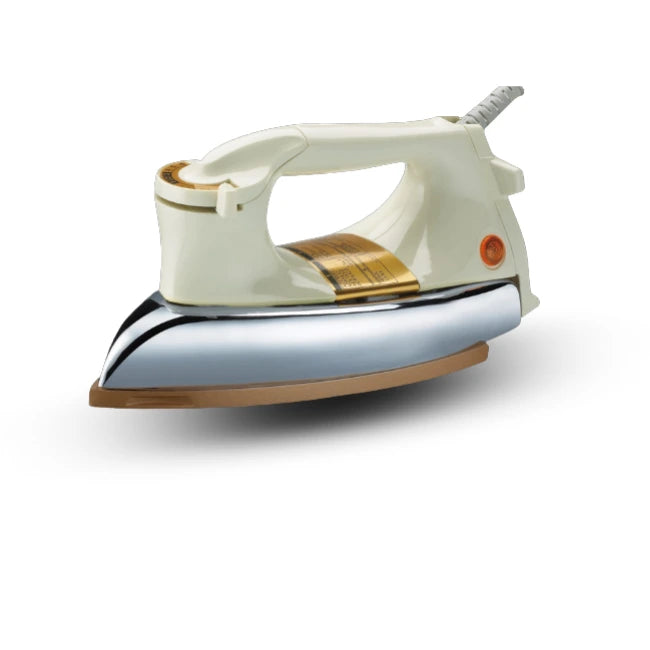 Brilliance Heavyweight Dry Iron BDI-2895G – 1200W Non-Stick Heavy Iron with Pilot Lamp & 2-Year Warranty