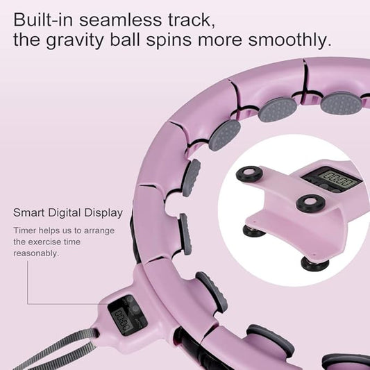 Smart Hoola Hoop – Weighted Fitness Hoop with Adjustable Links for Exercise & Weight Loss