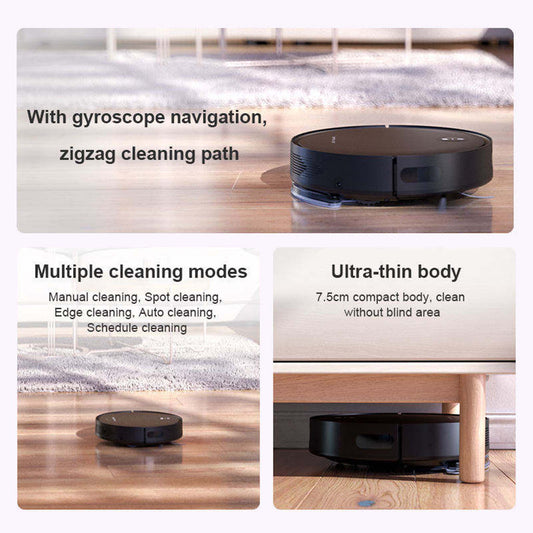 Robotic Vacuum Cleaner – Smart Automatic Floor Cleaning Robot with Powerful Suction