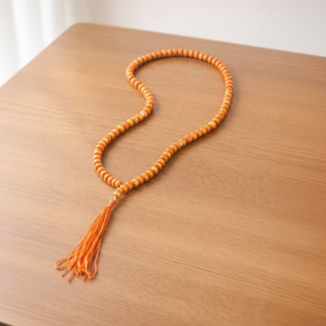 Elegant Orange Bead Tasbeeh for Daily Dhikr