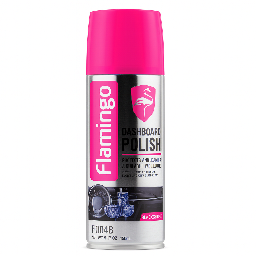 Flamingo Dashboard Polish  F004S 450ML Jasmine  High Gloss Interior Cleaner