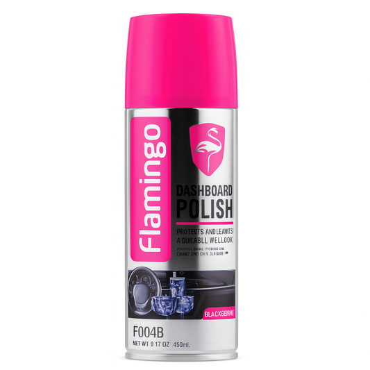 Flamingo Dashboard Polish  F004S 450ML Jasmine  High Gloss Interior Cleaner