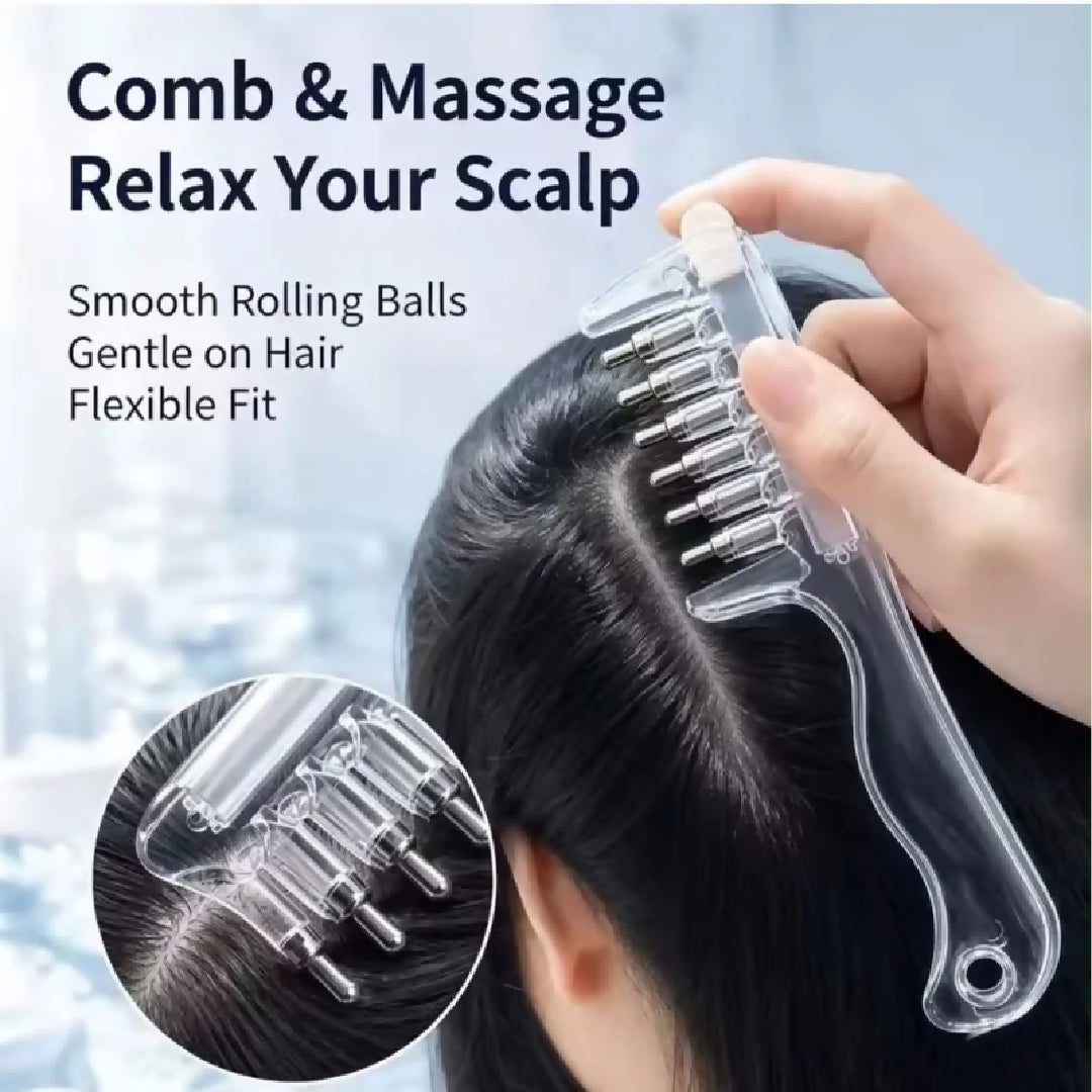 Transparent Hair Oil Applicator Comb Refillable Scalp Massage Comb with Built In Oil Reservoir Leakproof Hair Serum Distribution Brush Unisex