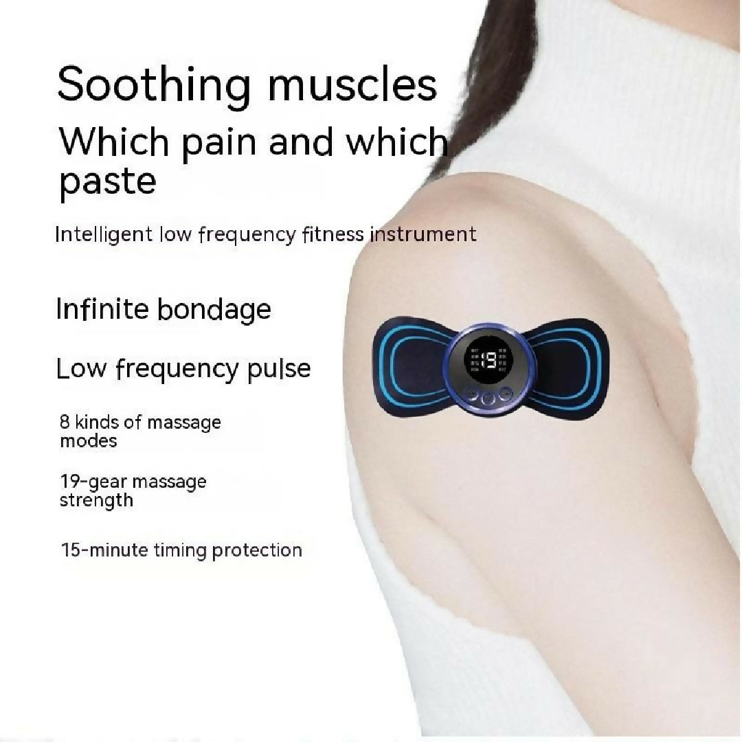 EMS Mini Body Massager-Portable Electric Neck and Back Muscle Stimulator