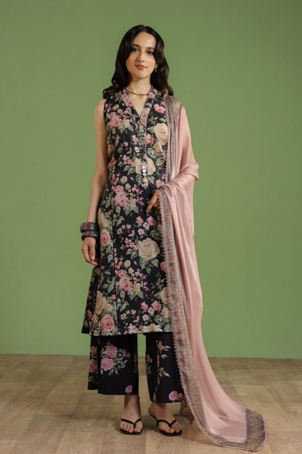 Zara Shahjahan 3 Pc Unstitched  Printed Lawn Suit Aurelia-7B