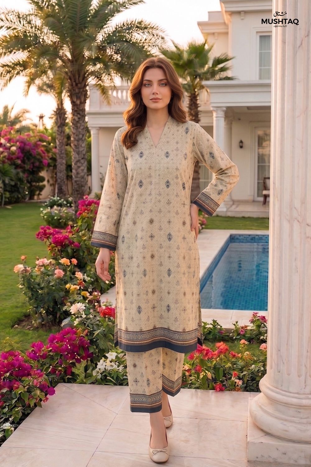 2Pcs Unstitched Printed Noorain Lawn Collection Desgin - 4