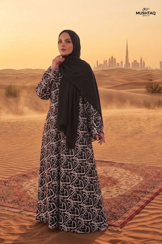 Abaya without stallers Desgin - 4