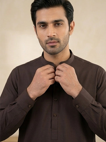 Elegant C Brown Shalwar Suit OS-1026
