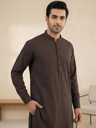 Elegant C Brown Shalwar Suit OS-1026