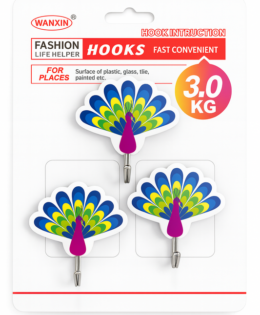 Wall hanging hooks without drilling that holds 3 kg weight