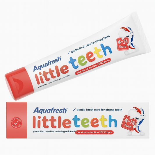 Aqua fresh little teeth toothpaste for gentle teeth care