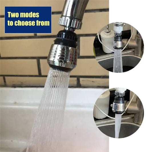 Multifunctional 360 Water Faucet Kitchen Sink Faucet Sprayer Water Saving Aerator 360 Rotatable
