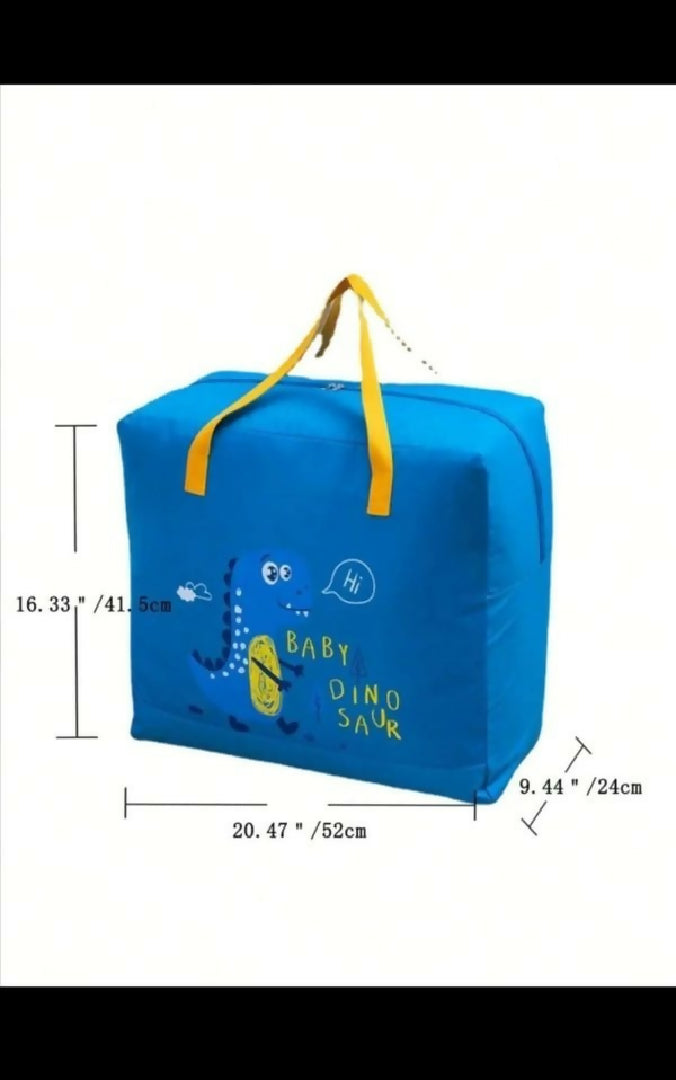 Baby Dinosaur Cloth Organizer and Storage Handbag Portable - Only Blue Color Available