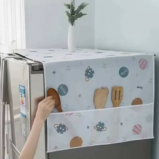 Refrigerator Cover Top Dust proof Windscreen Covers for Top Decorative Fridge Cover for Washing Machines Dryers for Friends Neighbors Random Design