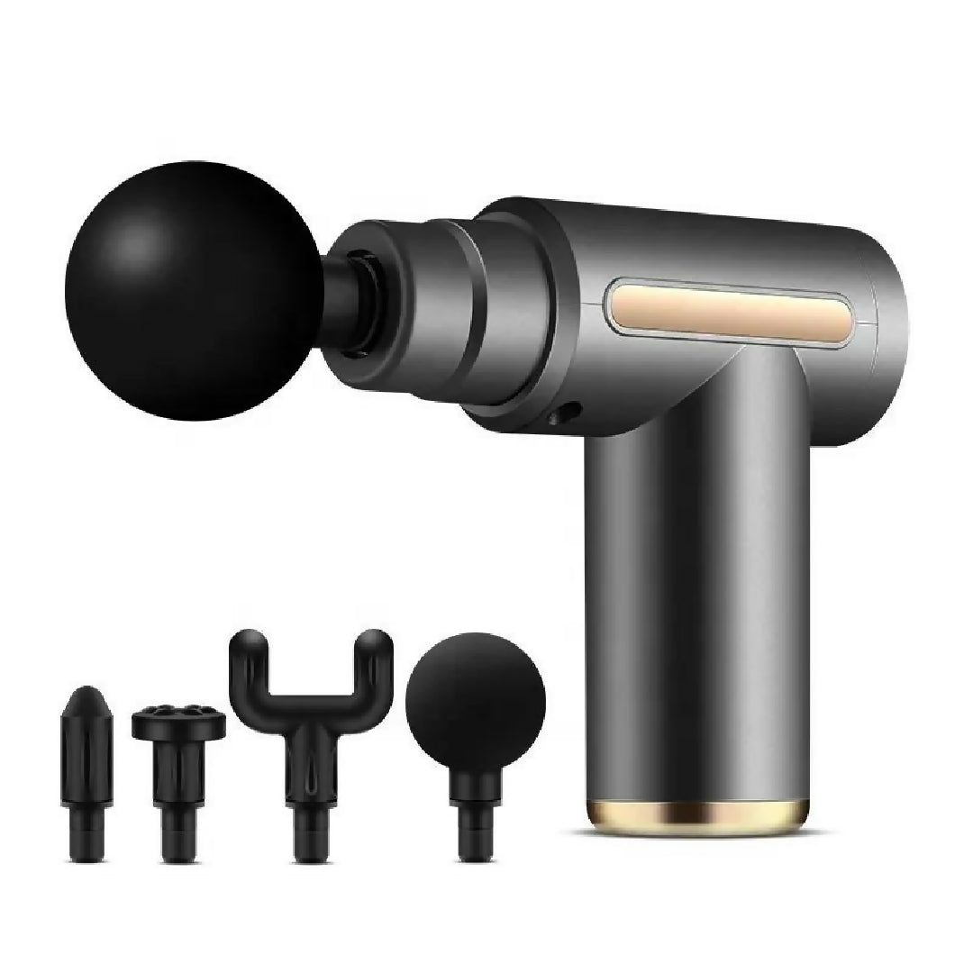 Professional Smart Percussion Massage Gun High-Intensity Deep Tissue Muscle Massager With 4 Interchangeable Heads