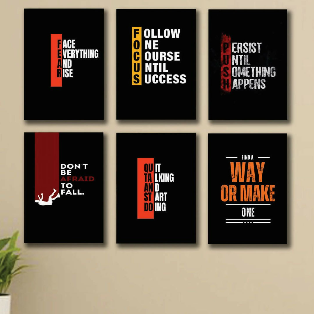 Set of 6 Premium Wall Art Photo Tiles Modern Home Decor Sets 8x11