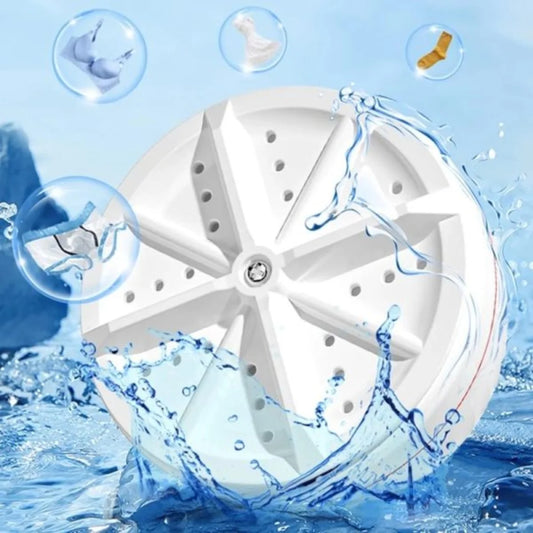 Portable USB Mini Turbo Washer Ultrasonic Travel Washing Machine for Socks Underwear and Dishes