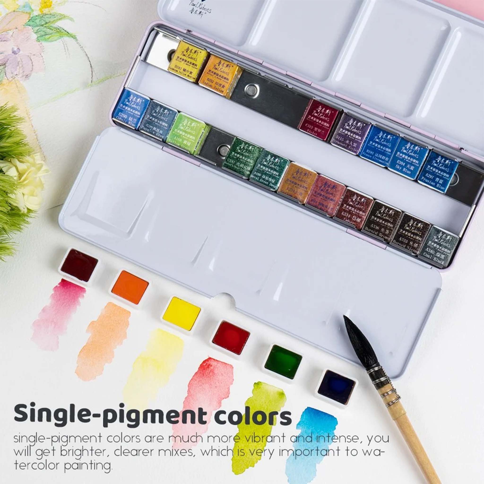 Water Colors  Vibrant Paint Set for Art School and Creative Projects