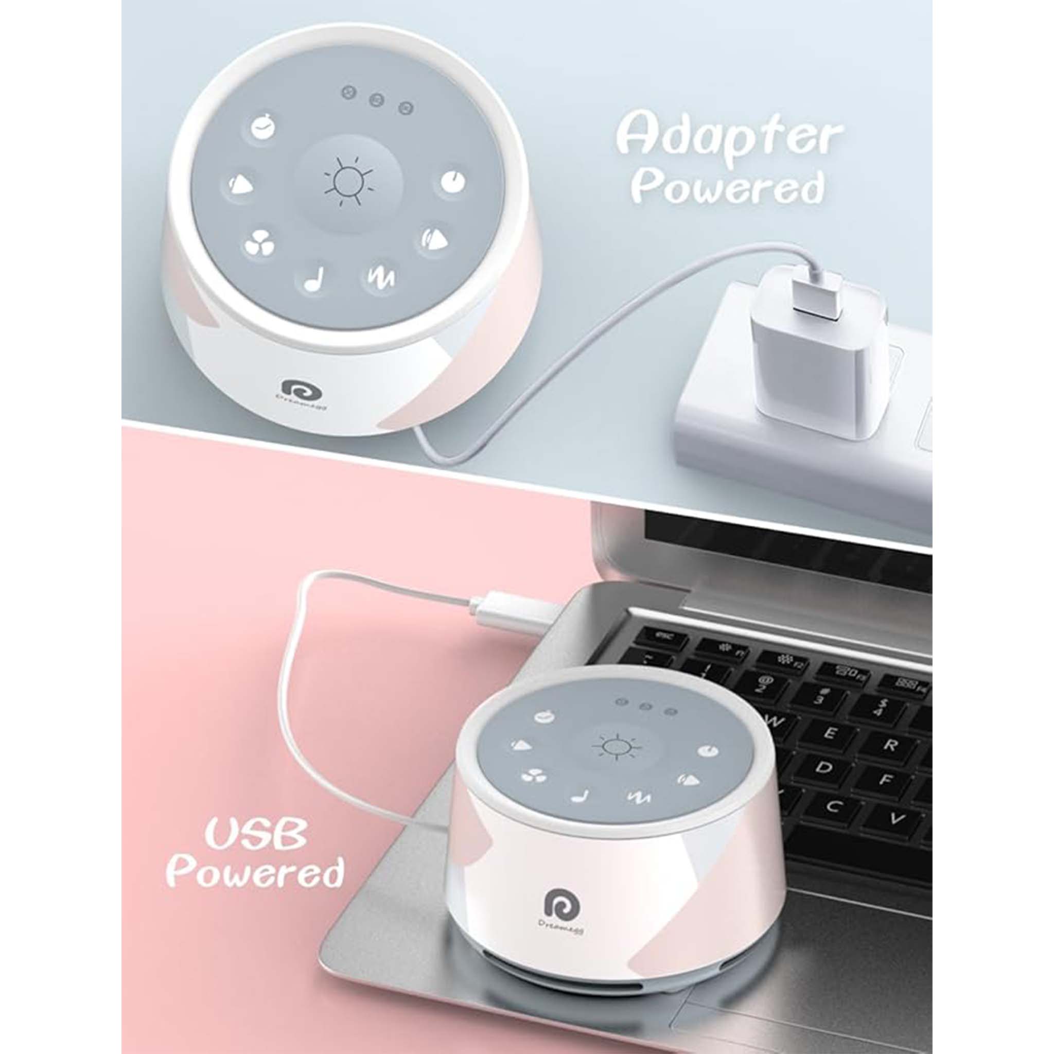 White Noise Machine  Sleep Sound Therapy Device with Relaxing Nature Sounds