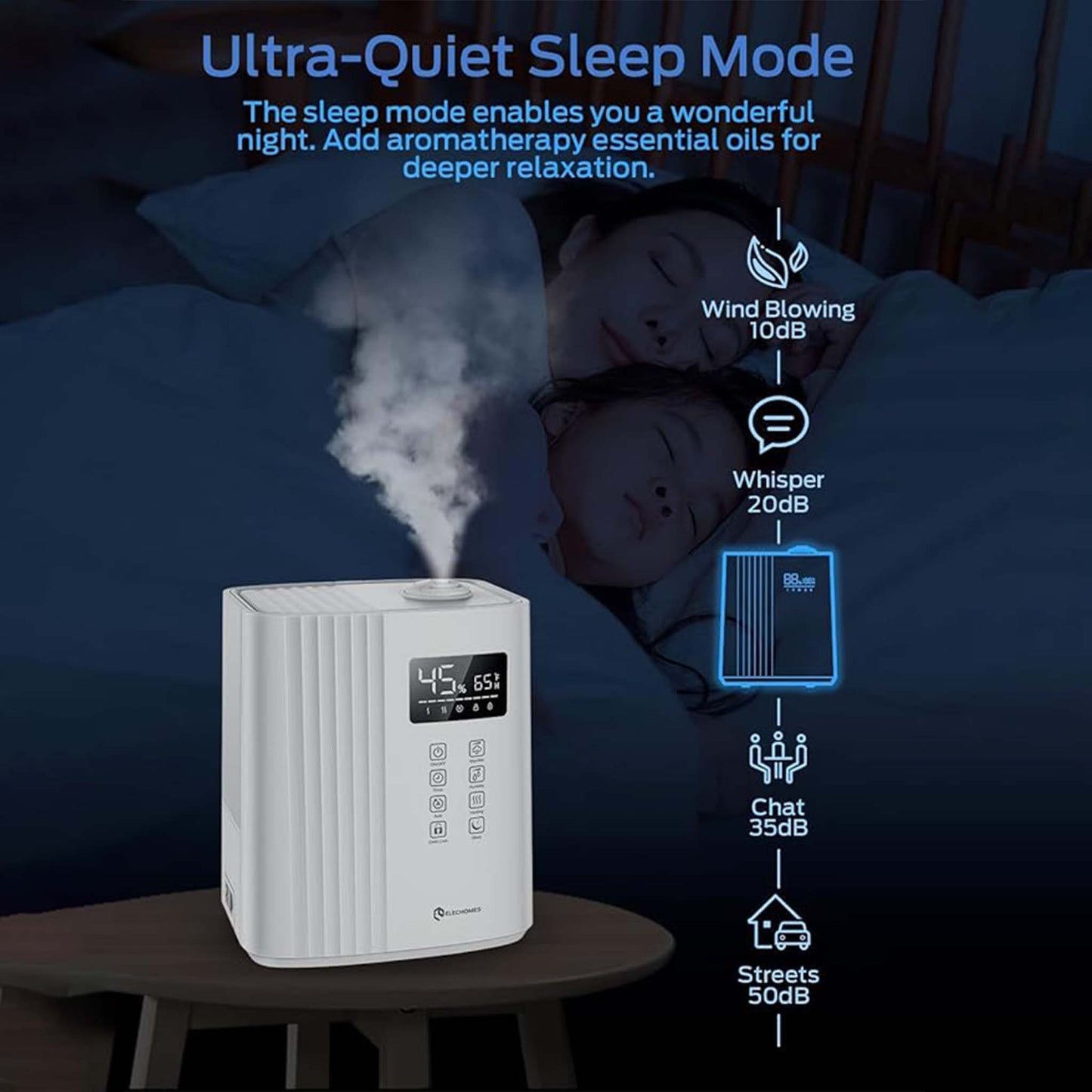 Cool and Warm Mist Ultrasonic Humidifier