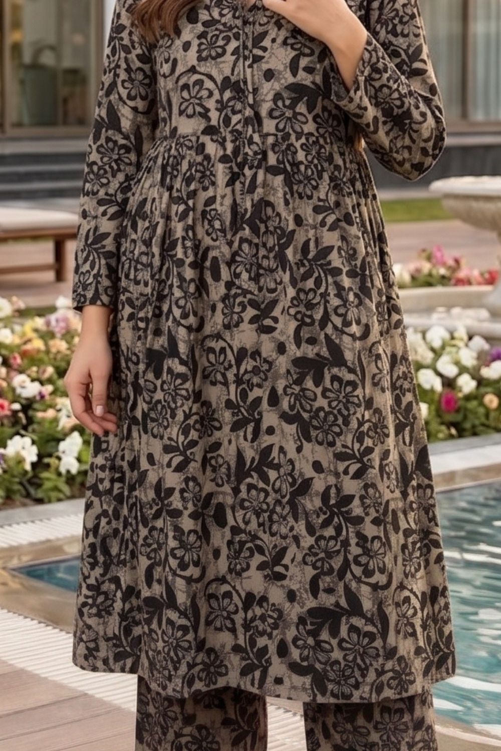 2Pcs Unstitched Printed Ayra Lawn Collection Desgin - 1