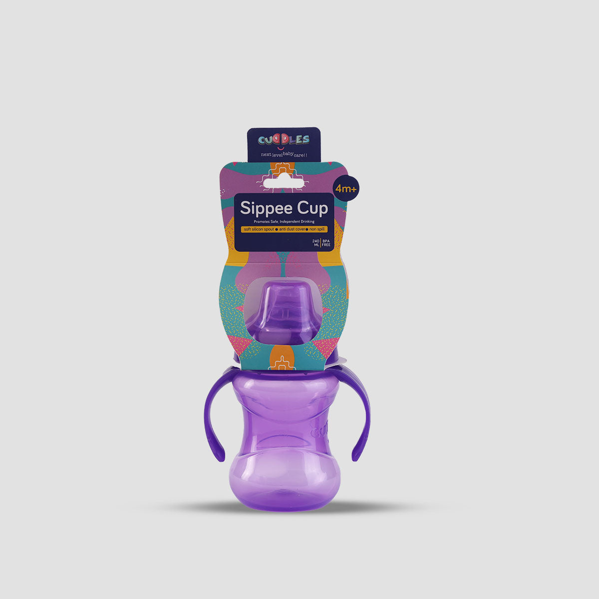 Cuddles Premium Baby Soft Silicone Spout Sippee Cup 240ml