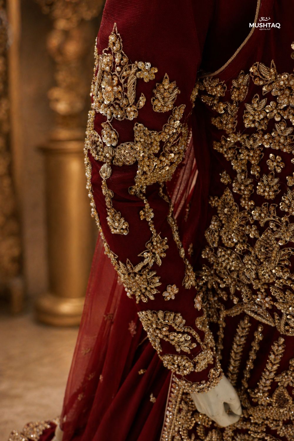 Noor e Barat Bridal Wear by MCS Unstitched Handmade Chiffon Farshi Bridal Wear