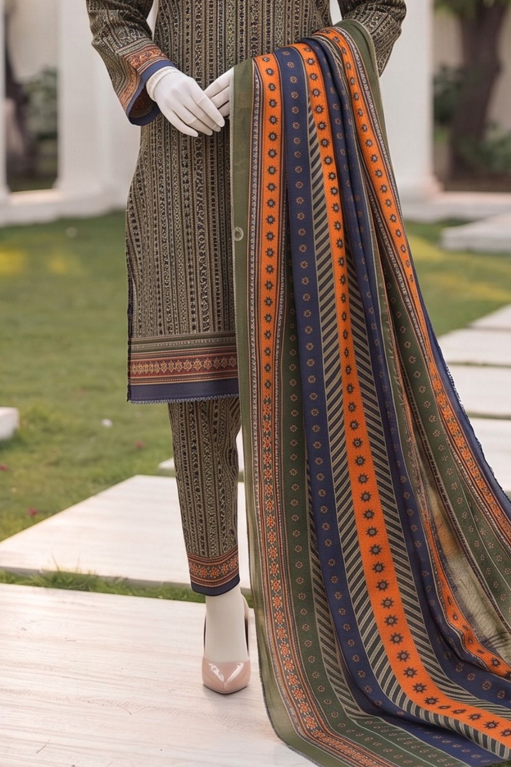 Mushtaq 3Pcs Unstitched Printed Lawn Rahaa Collection Desgin - 6