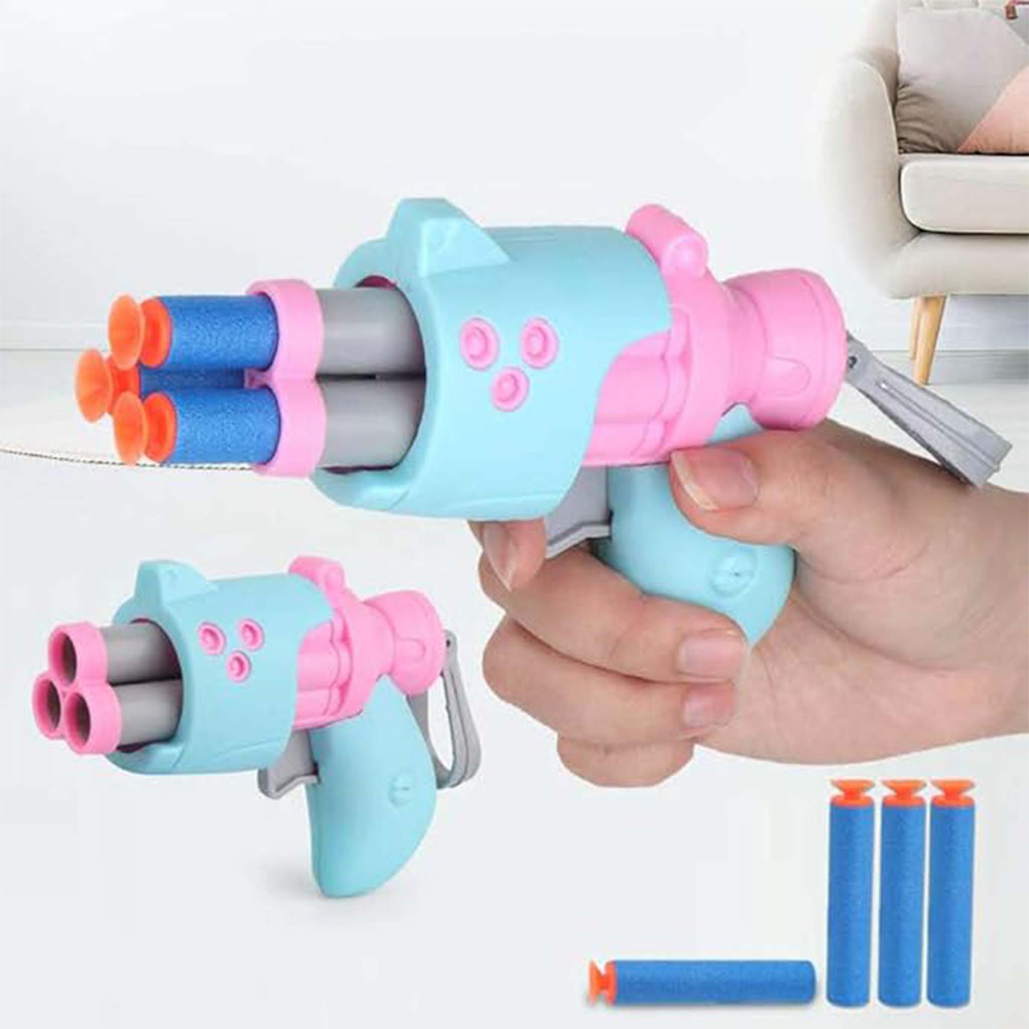Kids Toy Gun with Bullets  Safe Soft Bullet Blaster for Outdoor Play