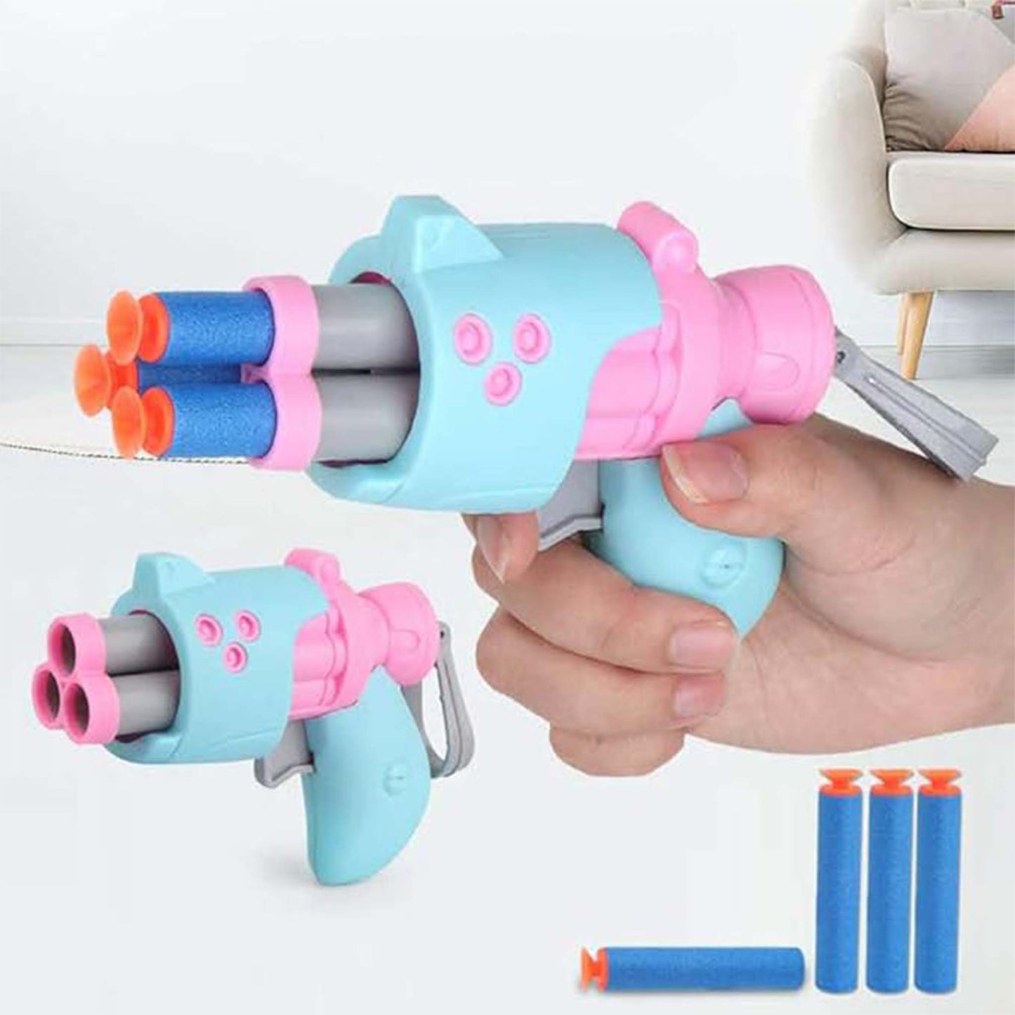 Kids Toy Gun with Bullets  Safe Soft Bullet Blaster for Outdoor Play